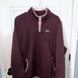 L.L. Bean Women's Purple Sweatshirt with Pink Accents